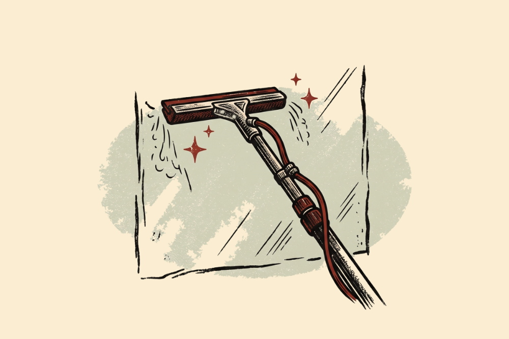 exterior window cleaning illustration