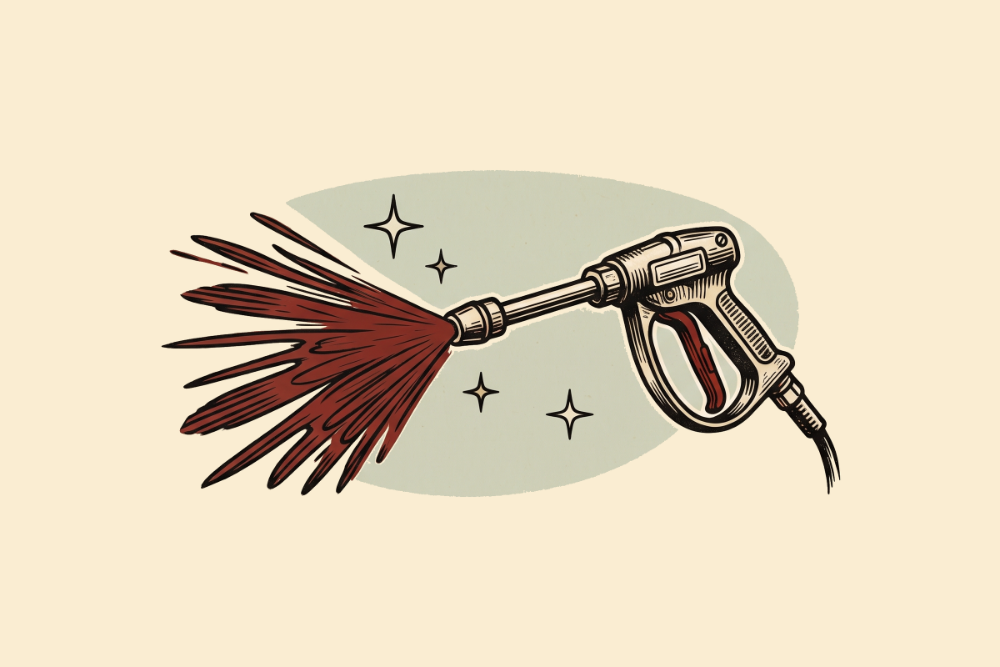 pressure washing illustration