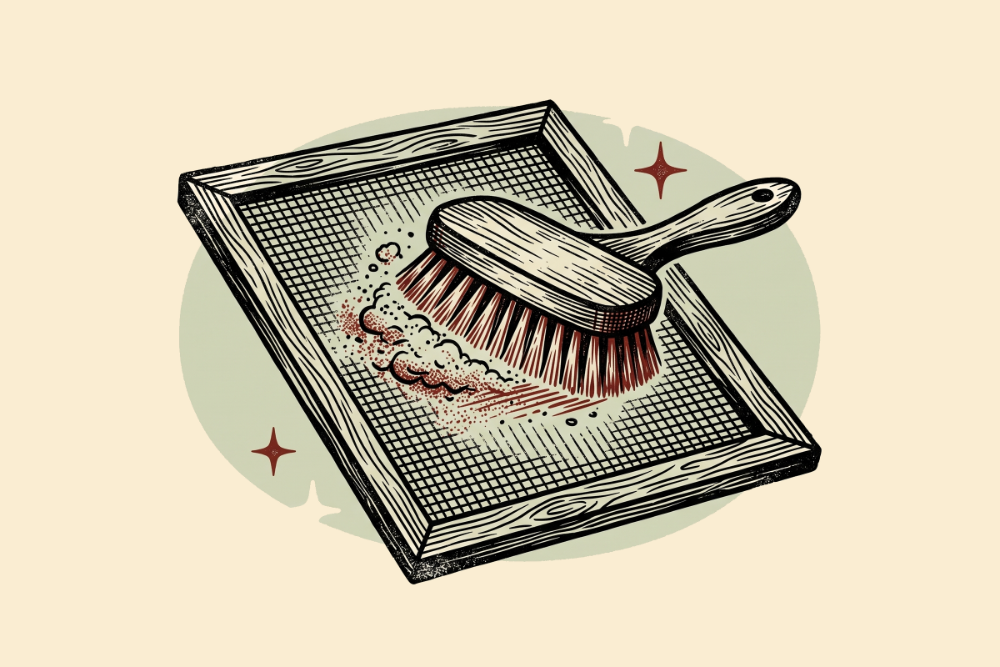 screen cleaning illustration