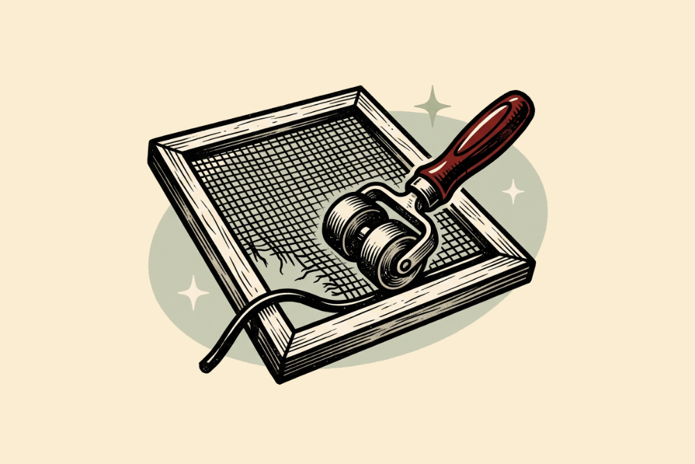 screen repair illustration